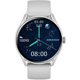 Chytré hodinky ARMODD Roundz 5 (9109) stříbrné - zánovní - 12 měsíců záruka