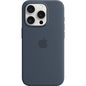 Apple Silicone Case s MagSafe pro iPhone 15 Pro - bouřkově modrý