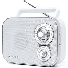 Radiopřijímač MUSE M-051 RW bílá barva
