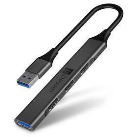 USB Hub Connect IT USB-A (1xUSB-A 3.0, 3xUSB-A 2.0) (CHU-4050-AN) šedý