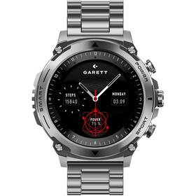 Chytré hodinky Garett Atom stříbrná barva
