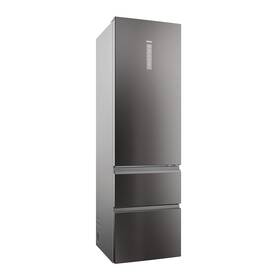Chladnička s mrazničkou Haier HTW5620CNMP černá barva
