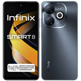 Mobilní telefon Infinix Smart 8 3 GB / 64 GB (X6525BLC) černý - zánovní - 12 měsíců záruka