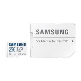 Paměťová karta Samsung 256GB UHS-I U3 (160R/30W) + SD adaptér 
