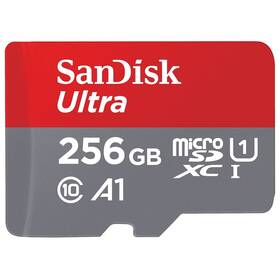 Paměťová karta SanDisk Micro SDXC Ultra Android 256GB UHS-I U1 (120R/20W) + adapter (SDSQUA4-256G-GN6MA)