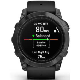 Chytré hodinky Garmin epix Pro (Gen 2) Glass - 51 mm - Gray / Black Silicone Band (010-02804-21) - s kosmetickou vadou - 12 měsíců záruka