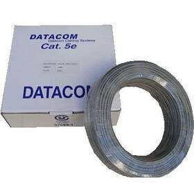 Kabel DATACOM UTP Cat.5e, 100m šedá barva

