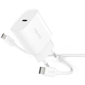 Nabíječka do sítě Epico USB-C, PD 20W + USB-C kabel 1,2 m (9915101100167) bílá