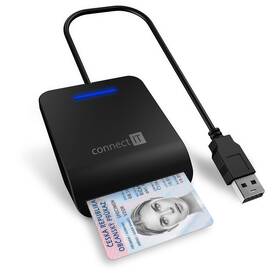 Čtečka eObčanek Connect IT CFF-3050-BK černá barva

