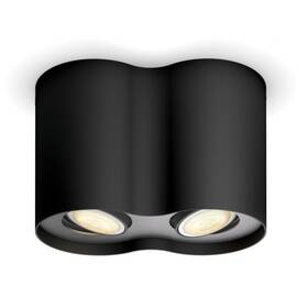 Bodové svítidlo Philips Hue Pillar White Ambiance 2 Spot (5633230P6) černé