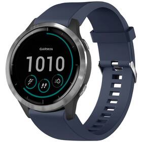 Řemínek FIXED Silicone Strap na Garmin QuickFit 20 mm modrá barva
