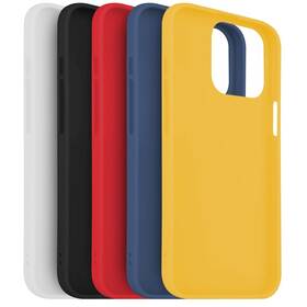 Set krytů na mobil FIXED Story na Apple iPhone 13 Mini (FIXST-724-5SET1) černý/bílý/červený/modrý/žlutý
