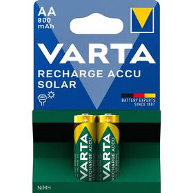 Baterie nabíjecí Varta Solar Rechargeable Accu AA, HR06, 800mAh, blistr 2ks (56736101402)