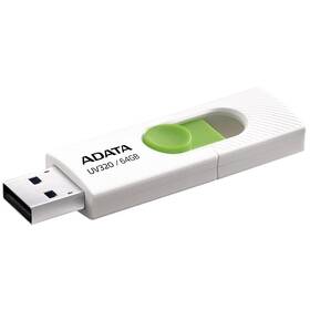 USB Flash ADATA UV320 64GB (AUV320-64G-RWHGN) bílý/zelený