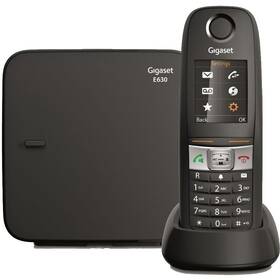 Domácí telefon Gigaset E630 (S30852-H2503-R601) černý - zánovní - 12 měsíců záruka
