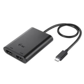 Redukce i-tec USB-C/2x HDMI (C31DUAL4KHDMI) černá - zánovní - 24 měsíců záruka