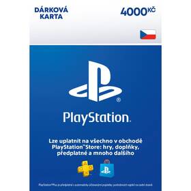  Sony PlayStation Store CZ - elektronická peněženka 4000 Kč 
