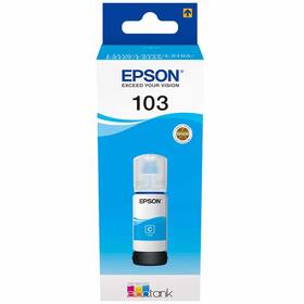 Inkoustová náplň Epson 103 EcoTank, 65 ml (C13T00S24A) azurová