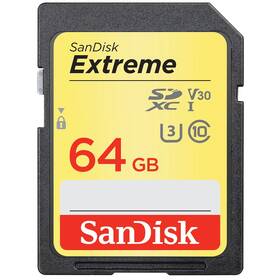 Paměťová karta SanDisk SDXC Extreme 64GB UHS-I U3 (170R/80W) (SDSDXV2-064G-GNCIN)