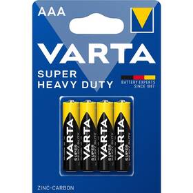 Baterie zinkouhlíková Varta Super Heavy Duty AAA, R03, blistr 4 ks (2003101414)