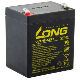Olověný akumulátor Long 12V 5Ah F2 (WP5-12 F2) (PBLO-12V005-F2A)