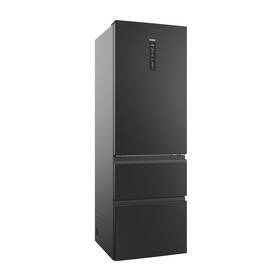 Chladnička s mrazničkou Haier HTW5618DNPT černá barva
