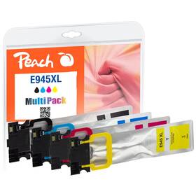 Inkoustová náplň Peach Epson 945XL, T9451, T9452, T9453, T9454, MultiPack, 1x 78, 3x 51 ml - CMYK (320964)