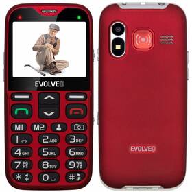 Mobilní telefon Evolveo EasyPhone XG pro seniory (EP-650-XGR) červený - rozbaleno - 24  měsíců záruka