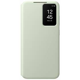 Pouzdro na mobil flipové Samsung Smart View na Galaxy S24+ zelená barva

