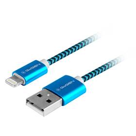 Kabel GoGEN USB / lightning, 1m, opletený (LIGHTN100MM26) modrý