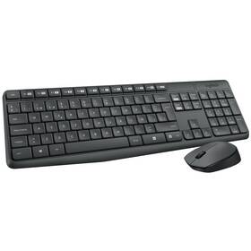 Klávesnice s myší Logitech Wireless Combo MK235, CZ (920-007933) šedá - zánovní - 24 měsíců záruka