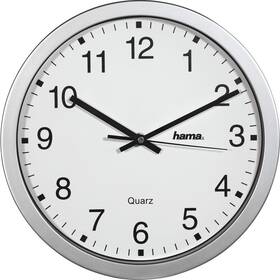 Nástěnné hodiny Hama CWA100 stříbrné/bílé