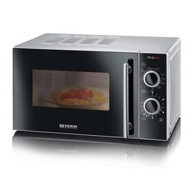 Mikrovlnná trouba Severin MW 7771 stříbrná barva
