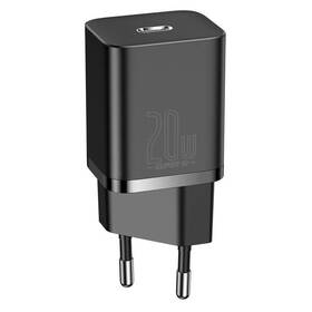 Nabíječka do sítě Baseus Super Si Quick Charger, 20W + USB-C/Lightning kabel 1m (TZCCSUP-B01) černá