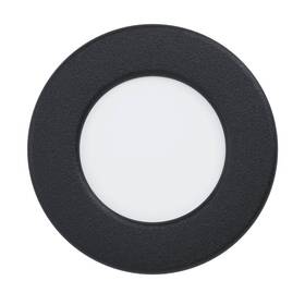 Vestavné svítidlo Eglo Fueva 5, kruh, 8,6 cm, neutrální bílá, IP44 (99213) černé