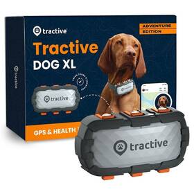 GPS lokátor Tractive DOG XL – Adventure Edition (TRDOG4XLRUG) šedý