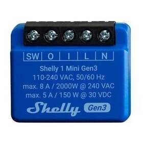Modul Shelly Shelly Gen3 1 Mini, spínací modul, WiFi (SHELLY-PLUS-1-MINI-GEN3)