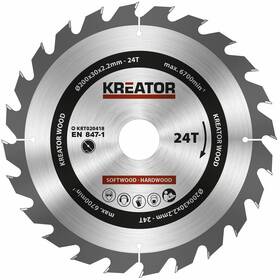 Kotouč pilový Kreator KRT020418 200mm 24T 
