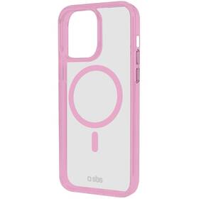 Kryt na mobil SBS Mag Frame s MagSafe na Apple iPhone 15 Pro Max růžová barva
