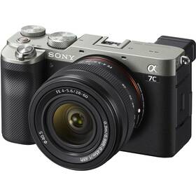 Digitální fotoaparát Sony Alpha 7C + 28-60 mm stříbrný - rozbaleno - 24 měsíců záruka