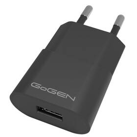 Nabíječka do sítě GoGEN ACH 102,1x USB 1A, 5W černá barva
