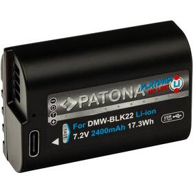 Baterie PATONA pro digitální kameru Panasonic DMW-BLK22 2400mAh Li-Ion Platinum, USB-C (1401)