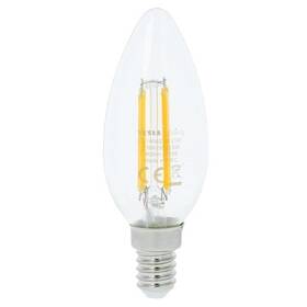 Žárovka LED Tesla filament svíčka E14, 6W, teplá bílá (CL140627-1)