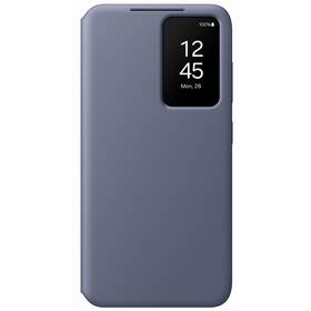 Pouzdro na mobil flipové Samsung Smart View na Galaxy S24 (EF-ZS921CVEGWW) fialové