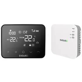 Termostat Evolveo Thermal, bezdrátový, programovatelný černá barva
