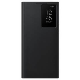 Pouzdro na mobil flipové Samsung Clear View na Galaxy S22 Ultra (EF-ZS908CBEGEE) černé