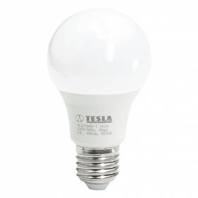 Žárovka LED Tesla klasik, 9W, E27, studená bílá (BL270960-7)