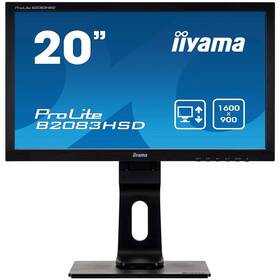 Monitor IIYAMA ProLite B2083HSD-B1 (B2083HSD-B1) černá - zánovní - 24 měsíců záruka