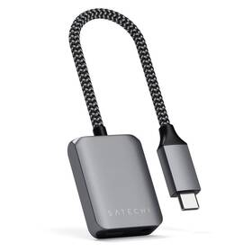 Redukce Satechi USB-C/Jack 3.5mm, USB-C PD 30W (ST-UCAPDAM) šedá