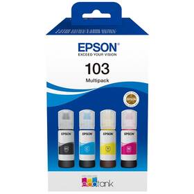 Inkoustová náplň Epson 103 EcoTank, 4x 65 ml - CMYK (C13T00S64A)